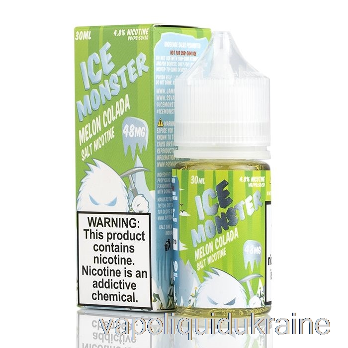 Vape Liquid Ukraine ICE Melon Colada - Ice Monster Salts - 30mL 24mg